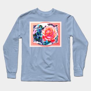 Peach Rose Long Sleeve T-Shirt